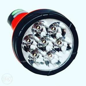 Black And Red LED Flash Light