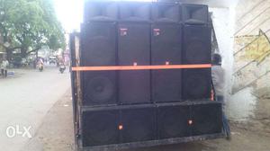 Black Stage Speakers