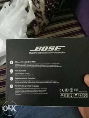 Bose Bluetooth k7+ Speaker Box..fully in new condition...