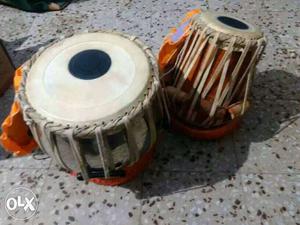 Brown And White Tabla