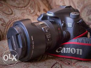 Canon 70d With 18 to 135 lense one year in