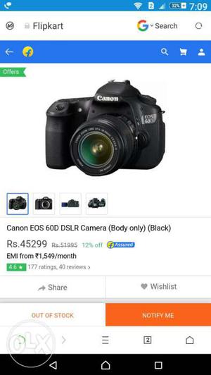 Canon EOS 60D DSLR Camera (body Only) (black) Screenshot