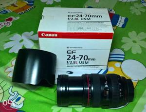 Canon  F2.8L Lens with box and Lens hood