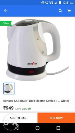 Kenstar electric kettle just in 650