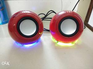 Portable speakers with USB cable, AUX cable and