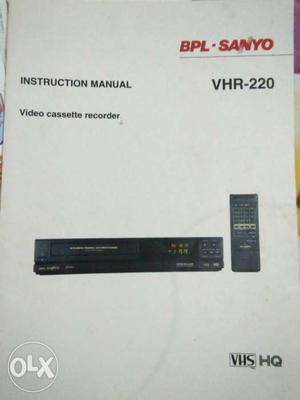 VCR less running good condition with instruction