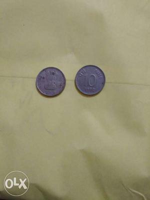 10 paise coin of  coins, Antique