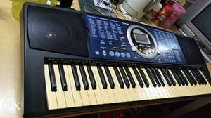 Black And Blue Electronic Keyboard