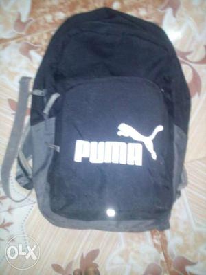 Black And White Puma Backpac