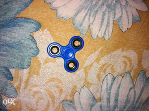 Blue And Black Tri-spinner Fidget Toy