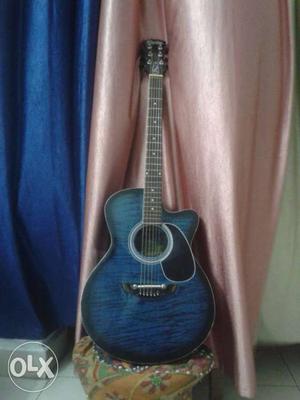 Blue black clapton acoustic guitar -