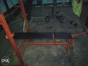 Brown And Black Bench Press