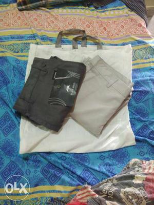 For one only 350rs,New dark and white pants with tag, Size