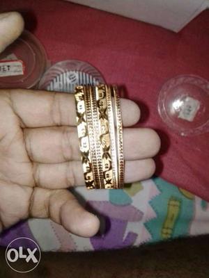 Gold bangles from lakme for sale size 2/8