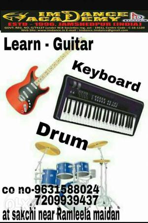 Learn Guitar Keyboard Drum at IM Dance Acadmey