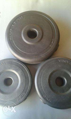 New Gym Weight Plates(PVC Vinyl Plates), 41kg, Rs.