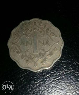 One Anna coin of king George VI.Only for 50