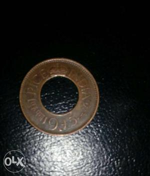 One Pice copper hole coin .Only for 50