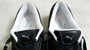 Pair Of Black-and-white ORIGINAL Puma Low Top Shoes. FEMALE