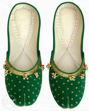 Pair Of Green Flats