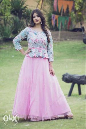 Pink and blue gown (fairy gown with huge volume