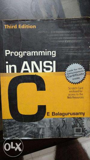 Programming in ANSI C by E Balagurusamy