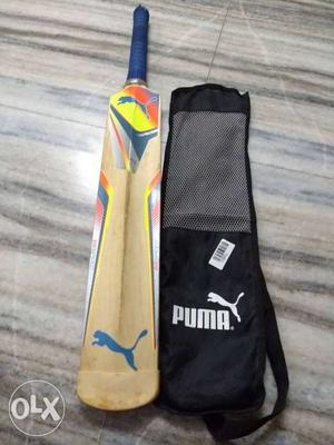 Puma new cricket bat with cover and toe guard in