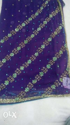 Purple And Brown Floral Print Textile