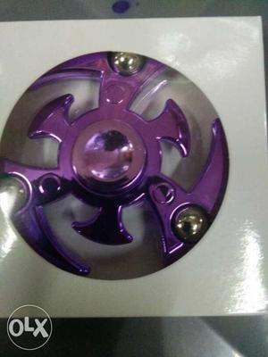 Purple Metal Hand Spinner In Box