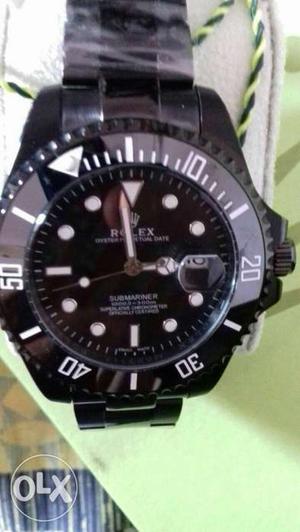 Rolex submariner full black watch newly