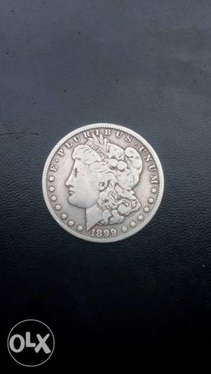 Round Silver Coin america one doller  w 26.5gram