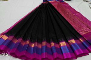 Silk cotton korvai with pure silk