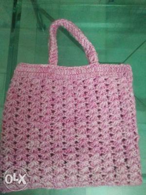 Woollen Crochet Handbag