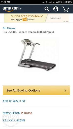 Bh fitness ge pioneer pro treadmill