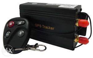 Black GPS Tracker And Black Car Fob