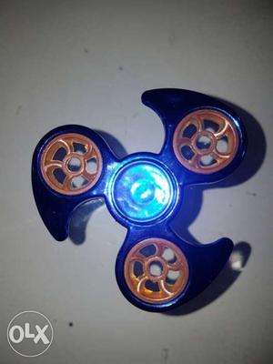 Blue 3-bladed Fidget Spinner