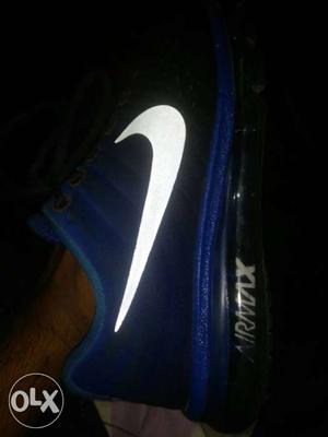 Blue Nike Air Max Shoe