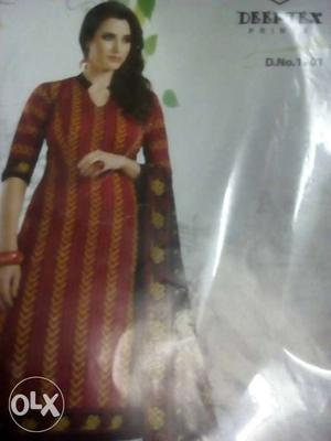 Cotton dress material catalogue piece