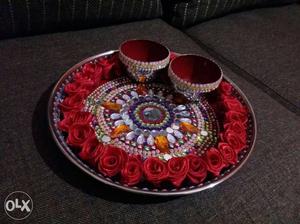Decorated thali for SHRAVANA POOJA