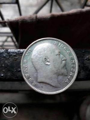 Edward VII one rupee coin in mint condition.Year