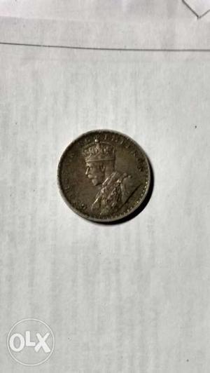  George V King One Rupee Coin