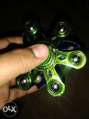 Green And Blue Hand Spinners