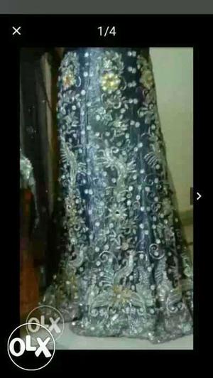 Heavy and beautiful royal blue lehnga used only