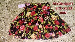 Ladies reyon material skirts