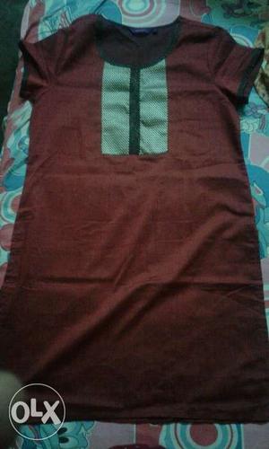 New kurti Deep red Size-L