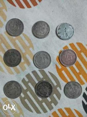 Nine Round Coins