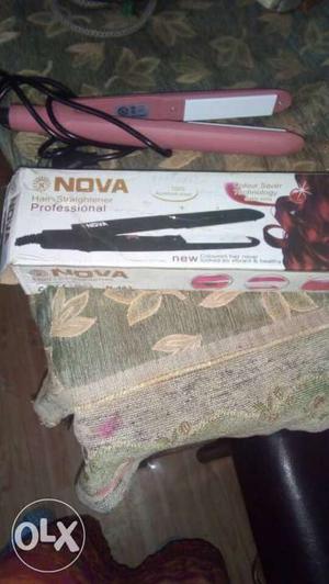 Nova brand pink hair straightener new 7 days