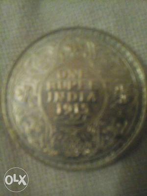 One Rupee King George Vi "".silver Coin