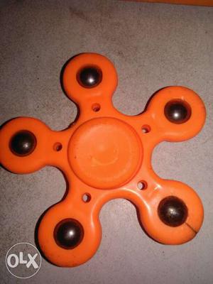 Orange 5-axis Fidget Hand Spinner