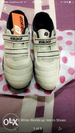 Pair Of White Worldcup Velcro Shoes Screenshot